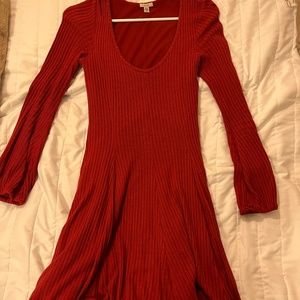 Red Sweater Dress